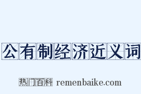 公有制经济近义词是什么意思的图片